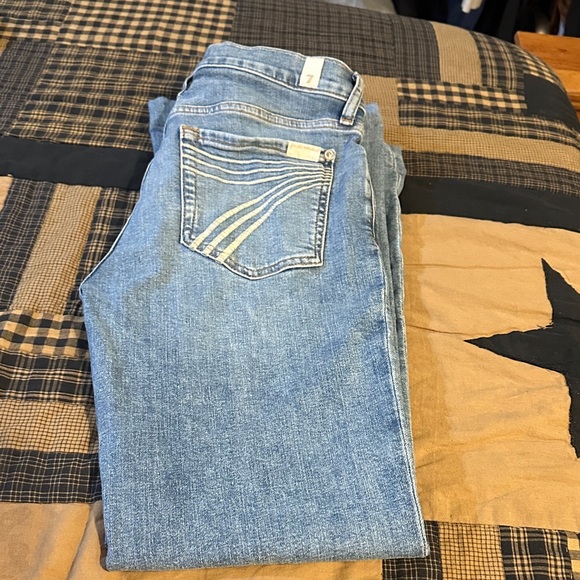 7 For All Mankind Denim - 7 For All Mankind Light Blue Flare Jeans